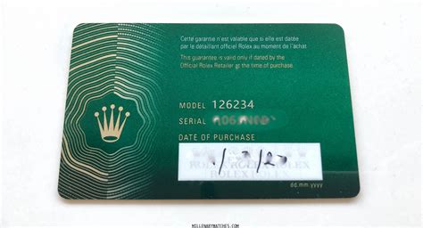 garantie rolex|rolex warranty card.